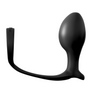 Anal Fantasy Collection Ass-Gasm Cock Ring Advanced Plug - Black