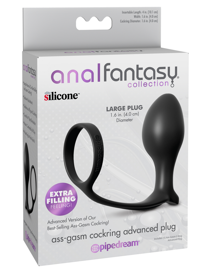 Anal Fantasy Collection Large Silicone Plug - Black UF Dolls Anal Fantasy Collection Large Silicone Plug - Black UF Dolls