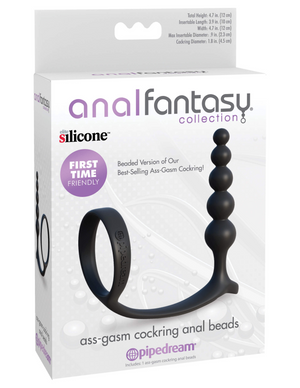 Anal Fantasy Collection Ass-gasm Cock Ring Anal Beads
