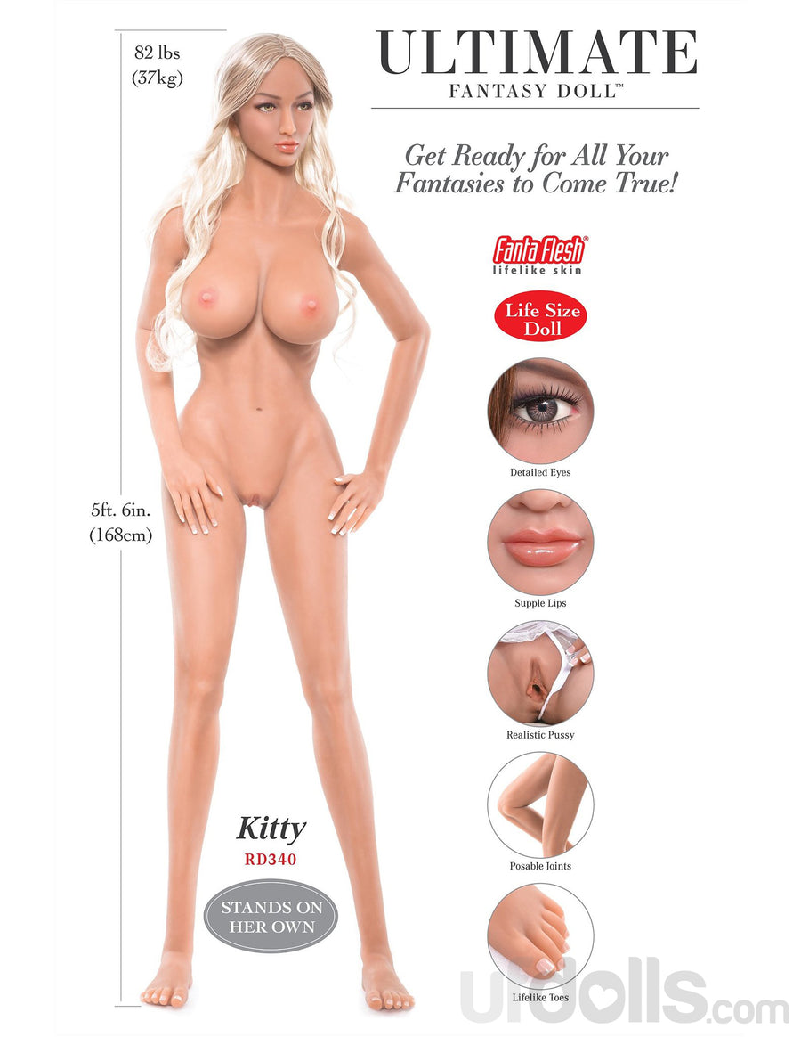 ufdolls - Kitty - 165 cm (5'4"), DD-cup - real life TPE sex doll