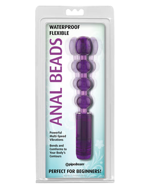 Pipedream Waterproof Flexible Anal Beads - Purple