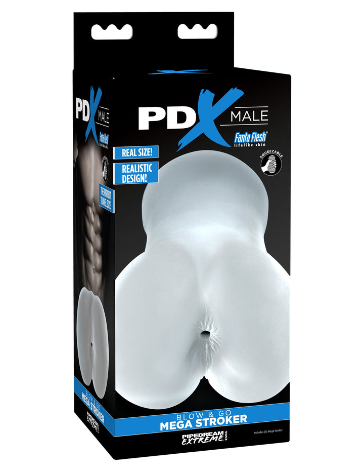 PDX Male Blow and Go Mega Stroker - Clear