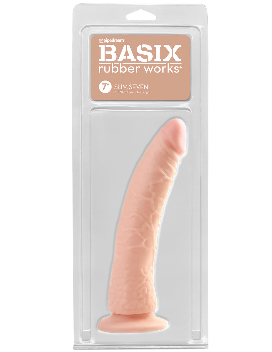 Flesh Basix Rubber Works  Slim 7" with Suction Cup