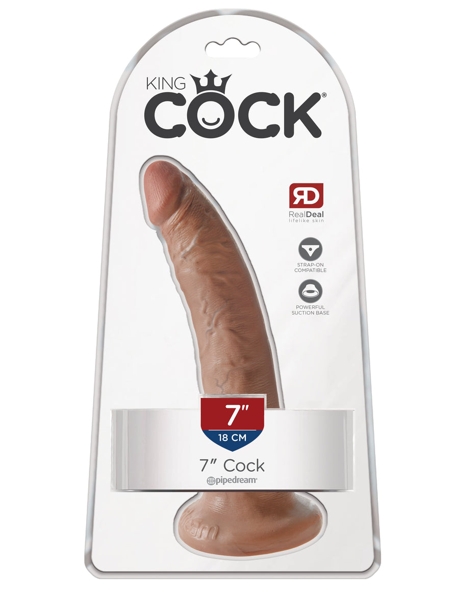 King Cock 7" Cock - Tan