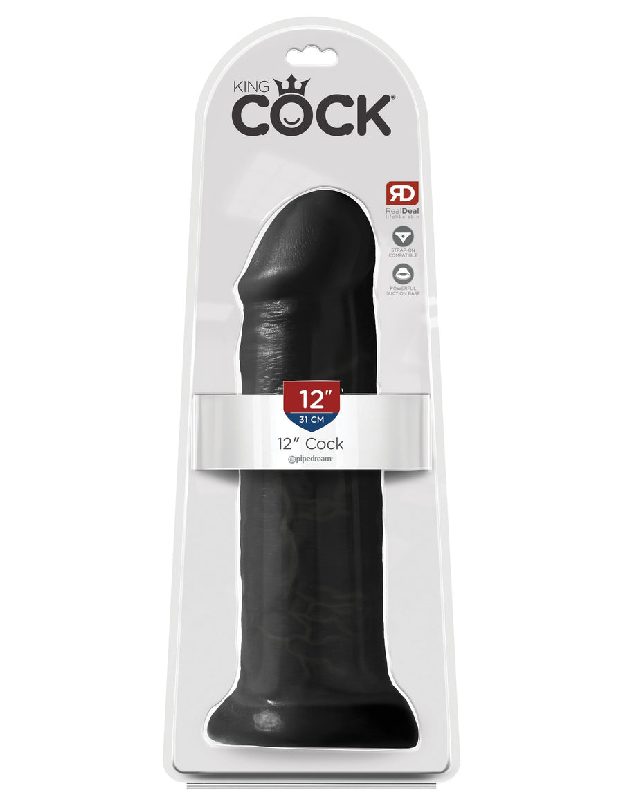 King Cock 12" Cock - Black
