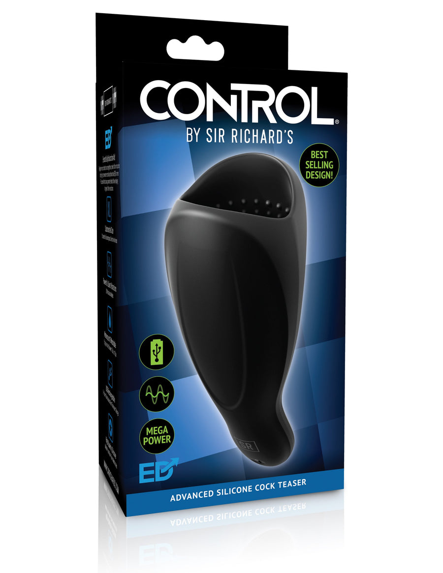 Sir Richard's Control Advanced Silicone Cock Teaser - Black